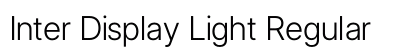 Inter Display Light Regular Preview