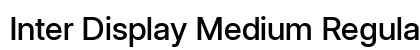 Inter Display Medium Regular font free download