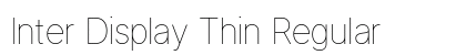 Inter Display Thin Regular Preview