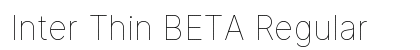 Inter Thin BETA Regular Preview