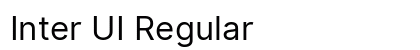 Inter UI Regular font free download
