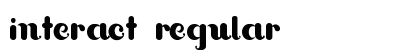 Interact Regular font free download
