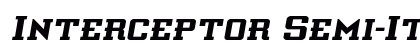 Interceptor Semi-Italic Semi-Italic font free download