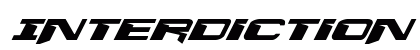 Interdiction Expanded Italic Expanded Italic preview