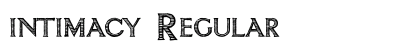 intimacy Regular font free download