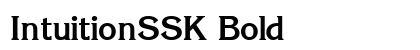 IntuitionSSK Bold font free download