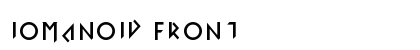 Iomanoid Front font free download