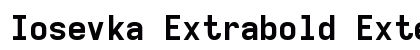 Iosevka Extrabold Extended Regular font free download