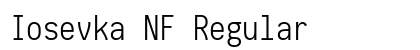 Iosevka NF Regular font free download