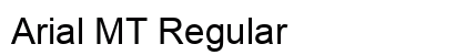 Arial MT Regular font free download
