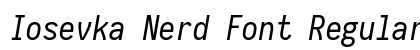 Iosevka Nerd Font Regular font free download