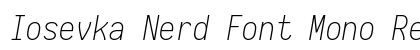Iosevka Nerd Font Mono Regular Preview
