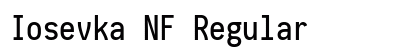 Iosevka NF Regular font free download