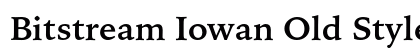 Bitstream Iowan Old Style Bold Preview