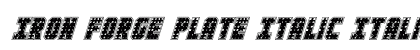 Iron Forge Plate Italic Italic font free download