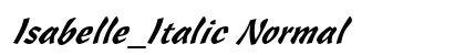 Isabelle_Italic Normal
