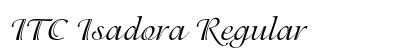 ITC Isadora Regular font free download