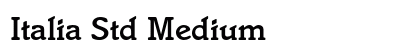 Italia Std Medium font free download
