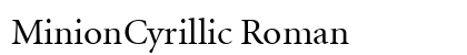 MinionCyrillic Roman Preview