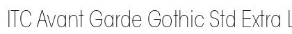 ITC Avant Garde Gothic Std Extra Light Condensed font free download