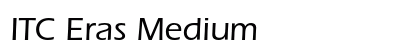 ITC Eras Medium Preview