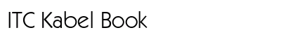 ITC Kabel Book font free download
