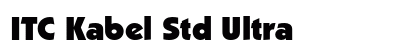 ITC Kabel Std Ultra font free download