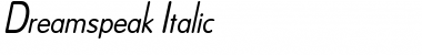 Dreamspeak Italic