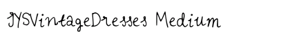 IYSVintageDresses Medium font free download