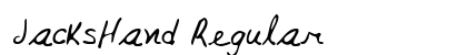 JacksHand Regular font free download