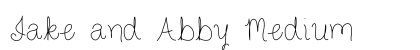 Jake and Abby Medium font free download