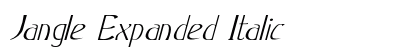 Jangle Expanded Italic Preview