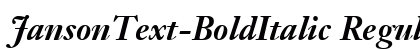 JansonText-BoldItalic Regular