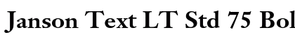 Janson Text LT Std 75 Bold font free download