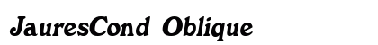 JauresCond Oblique font free download