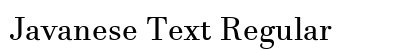 Javanese Text Regular preview