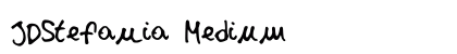 JDStefania Medium font free download