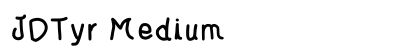 JDTyr Medium font free download