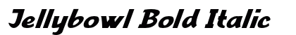 Jellybowl Bold Italic Preview
