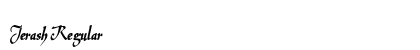 Jerash Regular Font Preview