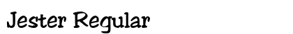 Jester Regular font free download