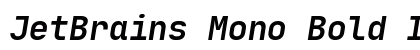 JetBrains Mono Bold Italic Preview