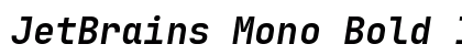 JetBrains Mono Bold Italic Preview