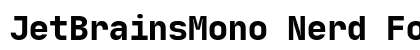 JetBrainsMono Nerd Font Mono Regular Preview