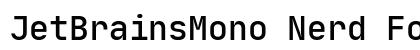 JetBrainsMono Nerd Font Mono Regular font free download