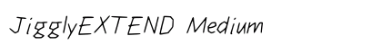 JigglyEXTEND Medium font free download