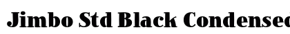 Jimbo Std Black Condensed font free download