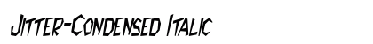 Jitter-Condensed Italic font free download