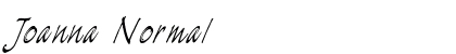 Joanna Normal font free download