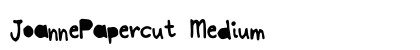 JoannePapercut Medium Font Preview